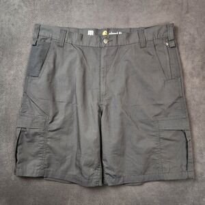 Carhartt Force Extremes Cargo Shorts Mens 42 Gray Relaxed Fit Fast Dry Work Wear
